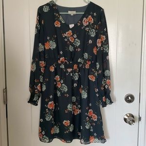 Never worn floral Loft dress- perfect for all occasions